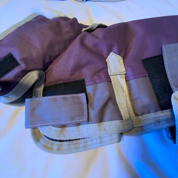 Hunter Insulated Mauve/Gray Winter Dog Coat (16” Length) - Picture 4 of 10